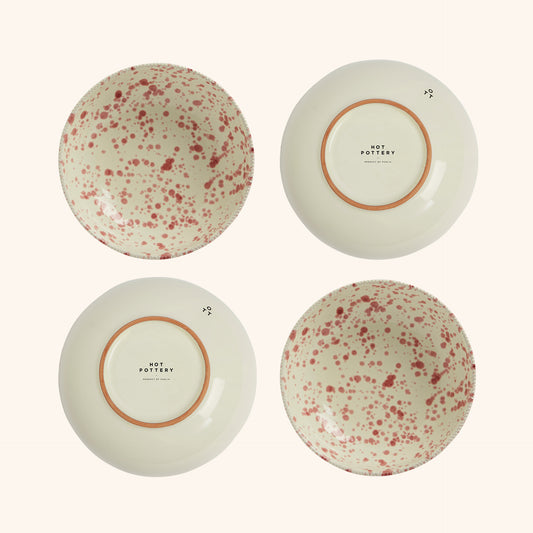 Pasta Bowl Cranberry - 4 Pieces