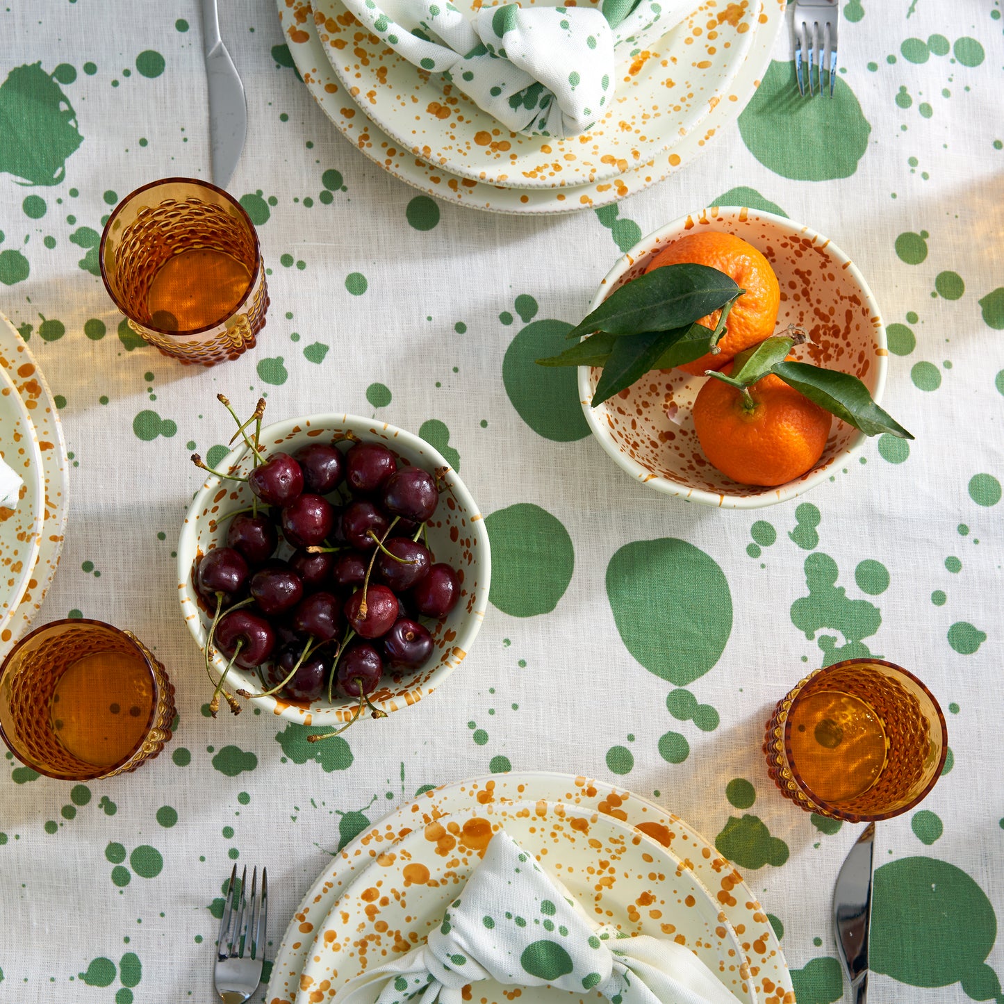 Smoke Green Hot Pottery X Polkra Tablecloth