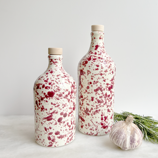 Cranberry Oil & Vinegar Bottles