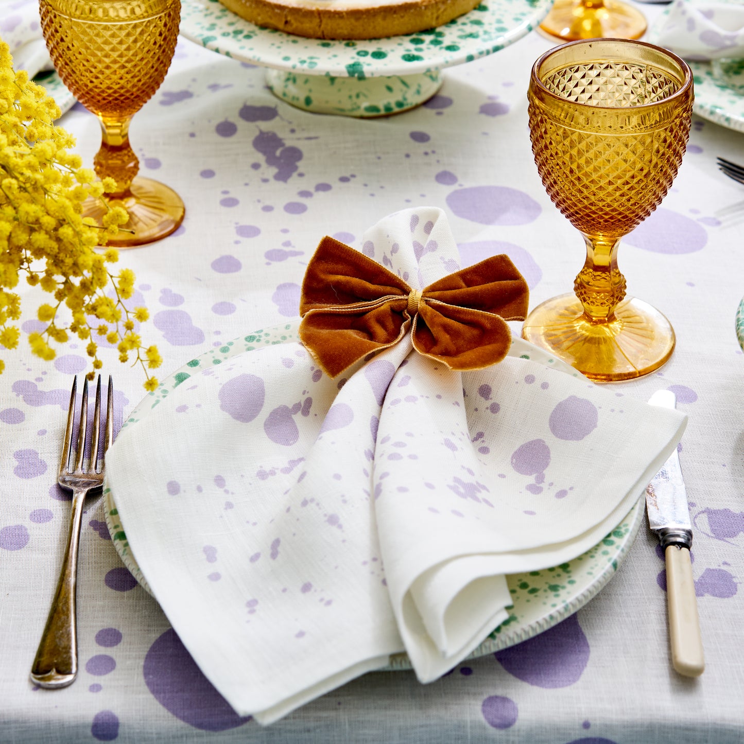 Lilac Hot Pottery x Polkra Napkins