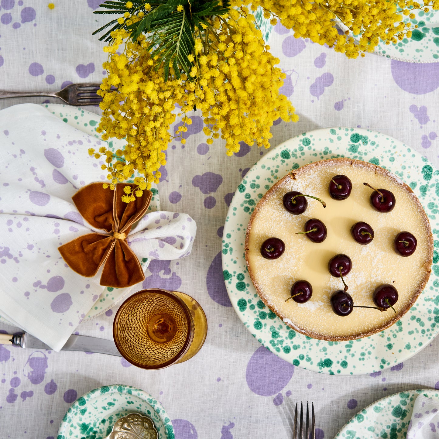 Lilac Hot Pottery x Polkra Tablecloth