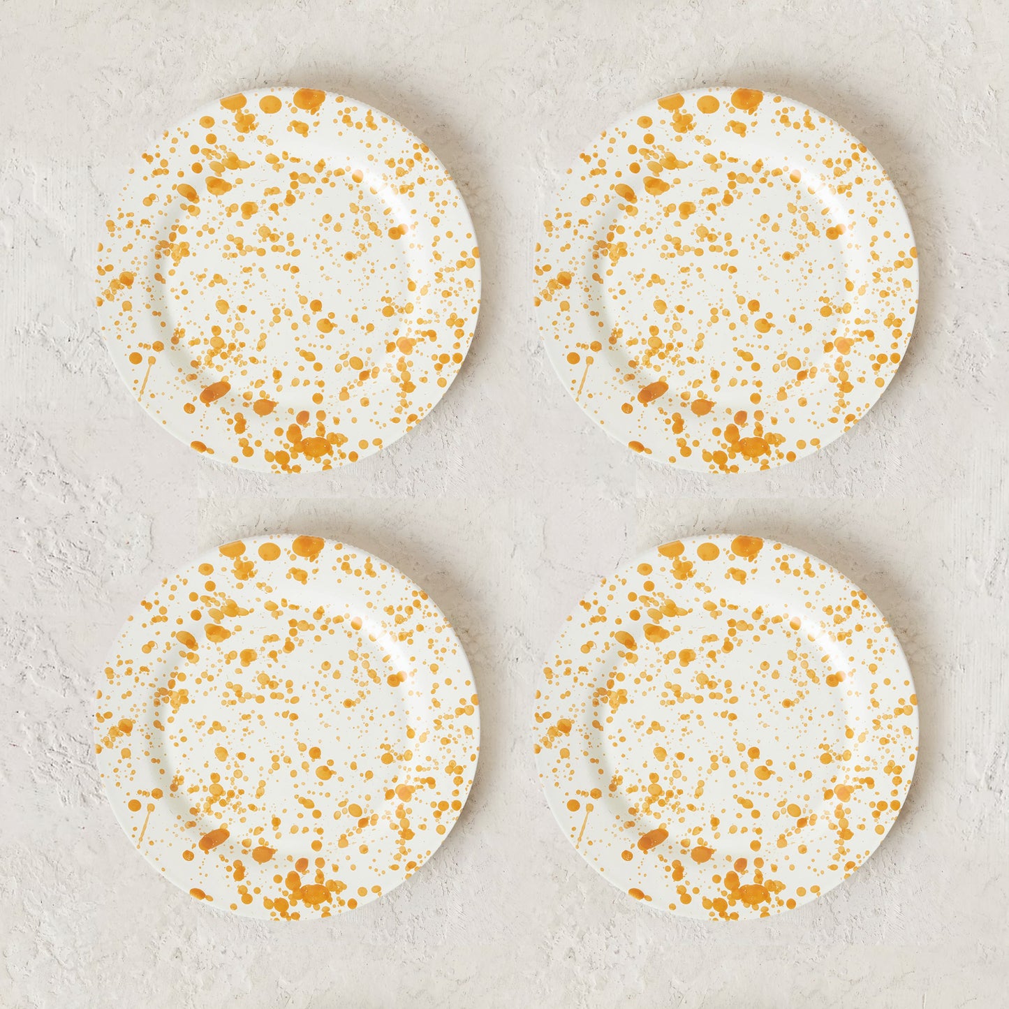 Burnt Orange Plate Set - 4 Pieces