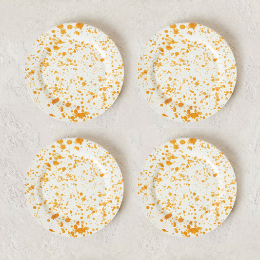 Burnt Orange Plate Set - 4 Pieces