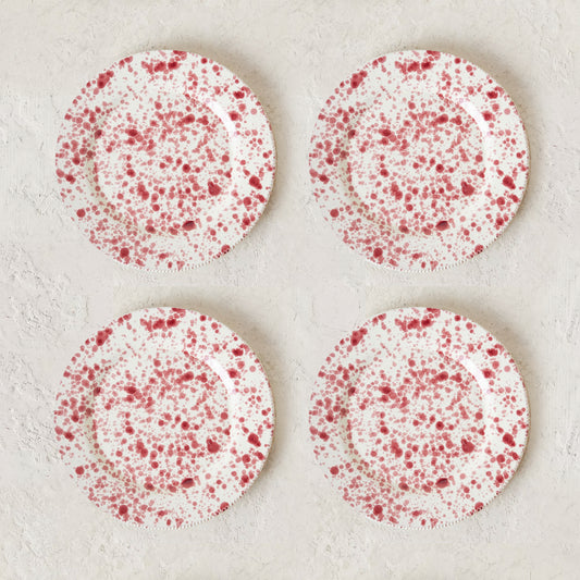 Cranberry Plate Set - 4 Pieces