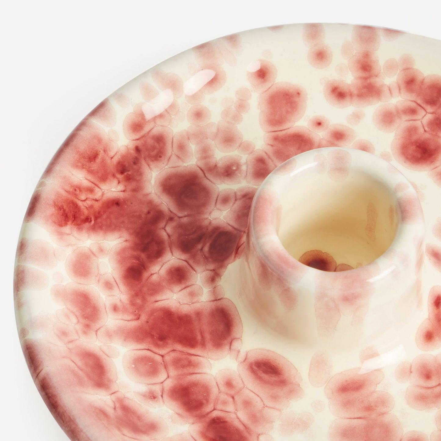 Candle Holder Cranberry