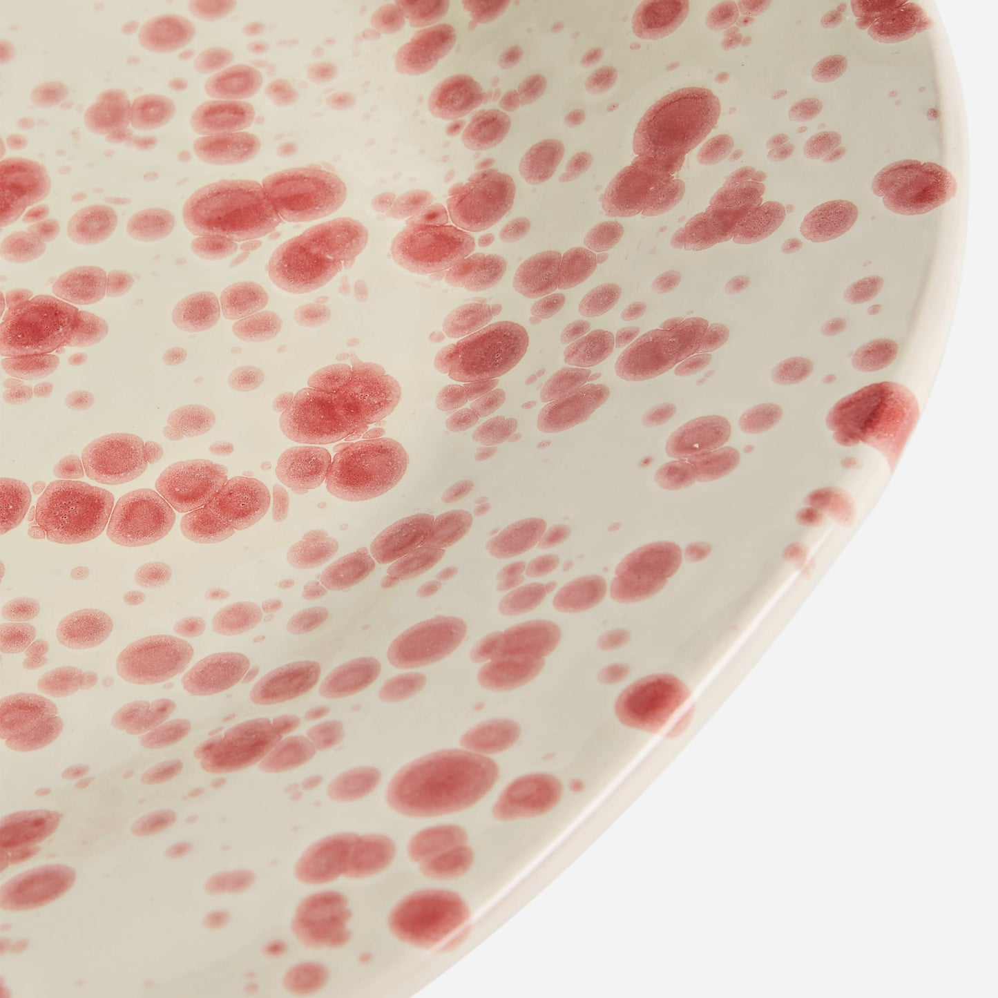 Shallow Serving Bowl Cranberry