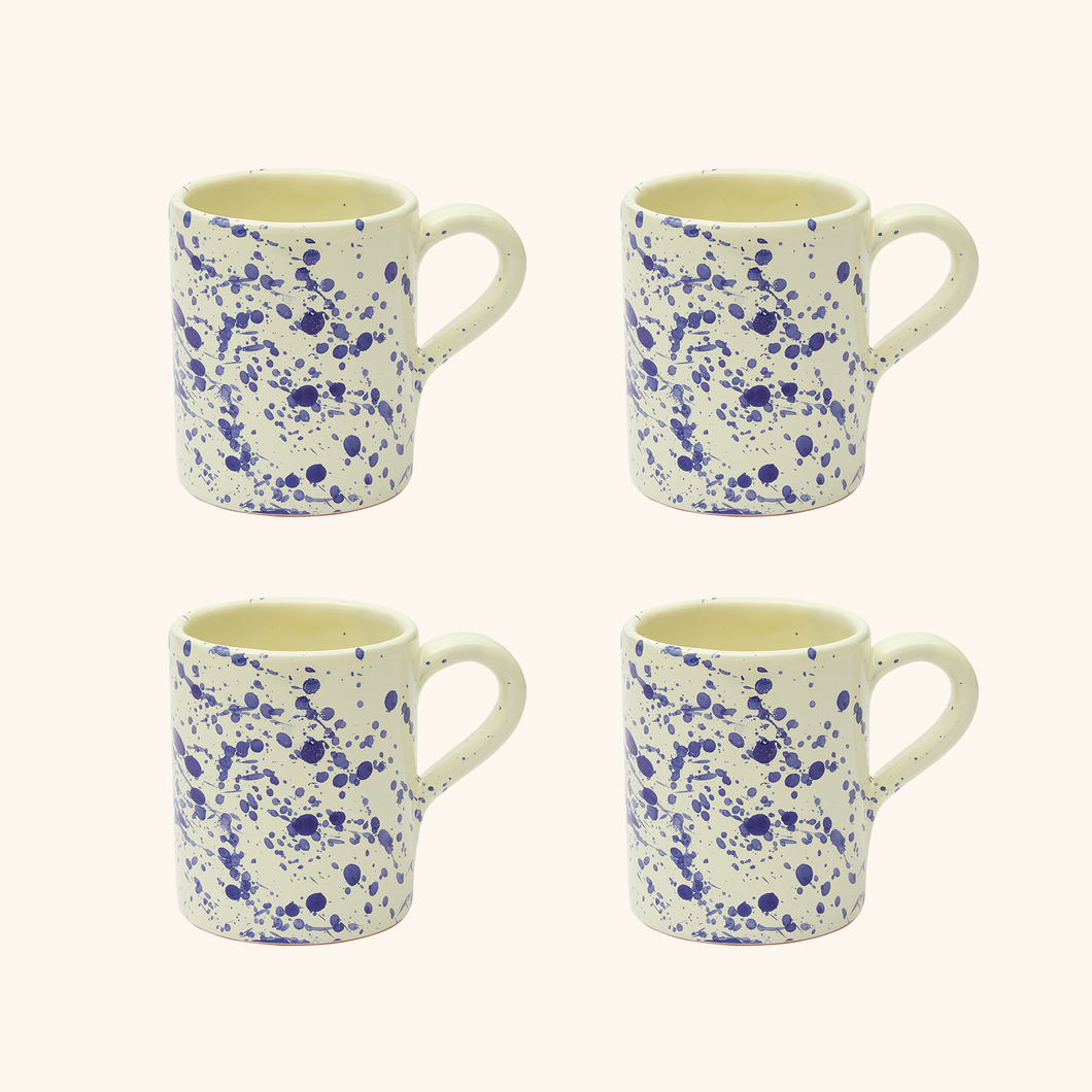 Blueberry Coffee Mug Set - 4 Pieces