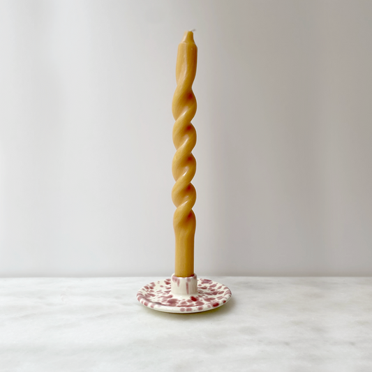 Candle Holder Cranberry